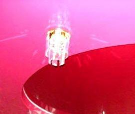 розовый натяжной потолок - модель 2