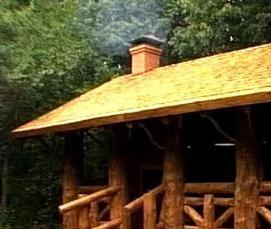 рубленные беседки для дачи - вариант 3