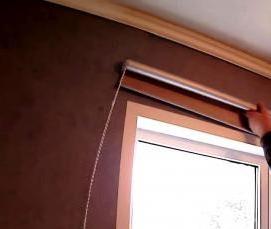 рулонные шторы на витражные окна - модель 2