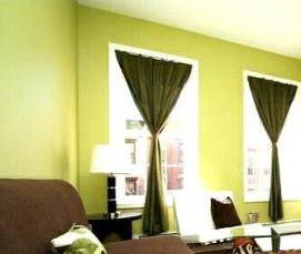 рулонные шторы зеленого цвета - модель 2