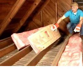 рулонный утеплитель для чердака - модель 2