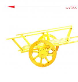 садовая фигура осел с тележкой - вариант 4