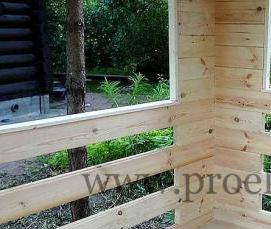 садовые беседки из бруса - модель 4