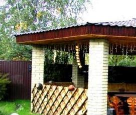 садовые беседки из кирпича - тип 1