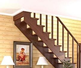 садовые деревянные лестницы - вариант 4