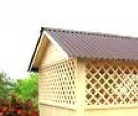 садовые прямоугольные беседки из дерева - тип 3