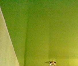 салатовый натяжной потолок - тип 1