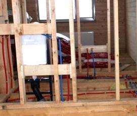 сантехнические работы в загородном доме - тип 3