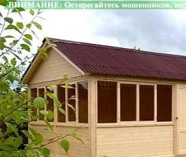 сарай беседка для дачи - модель 1