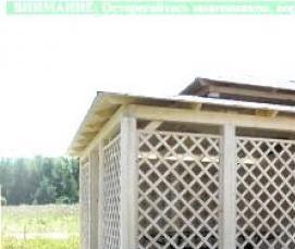 сарай беседка для дачи - модель 4