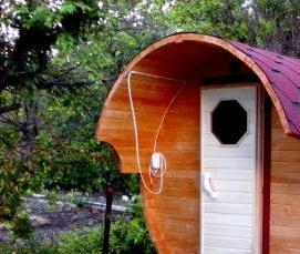 сборная баня-бочка - вариант 4