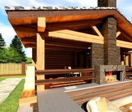 сборная баня из бруса - тип 2