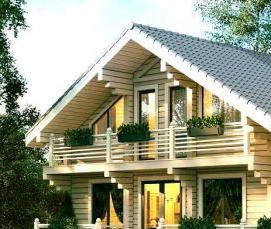 сборные дома из бруса - тип 1