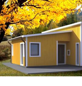 сборные дома из сэндвич-панелей - вариант 2