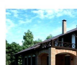 сборные каркасно-щитовые дома - модель 2