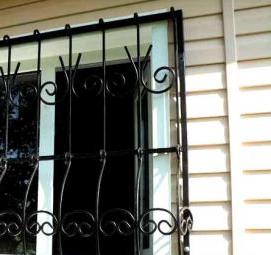 съемные решетки на окна для дачи - тип 3