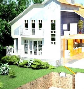 Для загородного дом - вариант 1