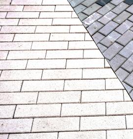 серо белая тротуарная плитка - модель 2