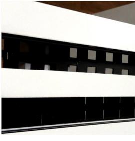 щелевая решетка вентиляционная - вариант 1