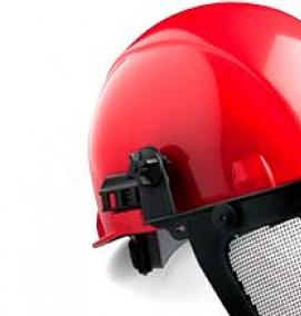 щиток защитный с креплением на каску - вариант 2