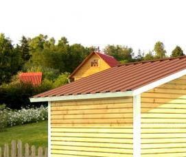 щитовые беседки для дачи - вариант 1