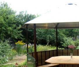 шестигранная беседка из металла - модель 4