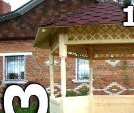 шестигранная садовая беседка - тип 4