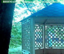 шестиугольная беседка из бруса - тип 1