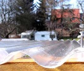 шифер прозрачный волнообразный - вариант 1