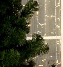 штора гирлянда на окна - модель 2