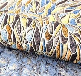 синие флизелиновые обои - вариант 4