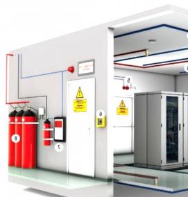 система пожаротушения - модель 4