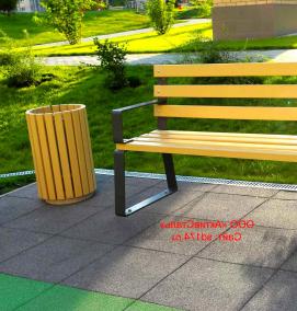 скамейка с вазонами - тип 4