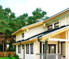 Ёкандинавская имитация бруса - модель 1