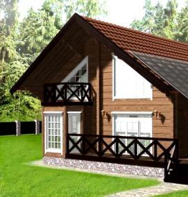 скандинавский дом сборный - модель 1