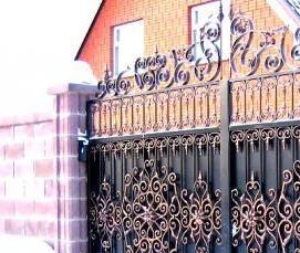 складные ворота для дачи - вариант 3