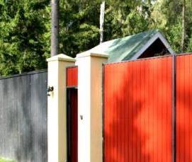 складные ворота для дачи - вариант 2