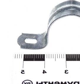 скоба металлическая двухлапковая для металлорукава - тип 4