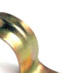 скобы анодированные двухлапковые для крепления кабелей - модель 1