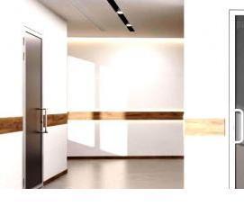 скрытые алюминиевые дверные коробки - тип 4