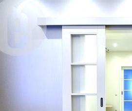 скрытые зеркальные межкомнатные двери - вариант 1