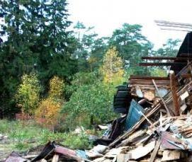 снос дачного дома и вывоз мусора - тип 2