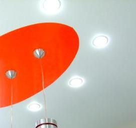 софтбокс потолочный светильник на натяжной потолок - вариант 3