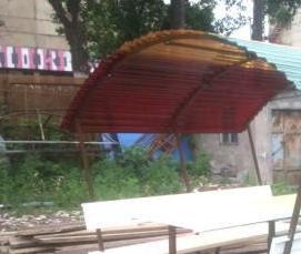 солнечная беседка для дачи - вариант 1