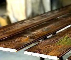 состаренная вагонка - тип 1