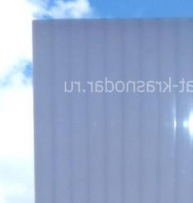 сотовый поликарбонат молочный - тип 1