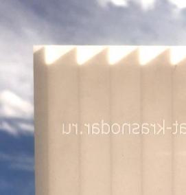 сотовый поликарбонат молочный - тип 2