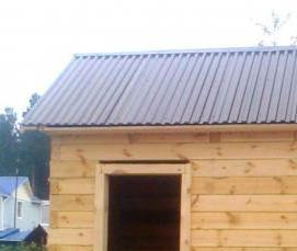 сруб бани 3х2,5 м - вариант 1