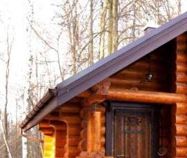 сруб бани 3х3 м с выносом - модель 4