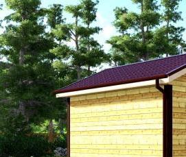 сруб бани 5х5 м - вариант 4